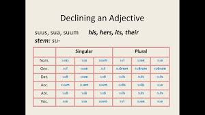 latin for beginners lesson 10 first second declension adjectives