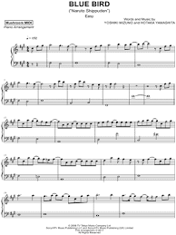 The sheet music was originally for violin. Mushroom Midi Blue Bird Easy Sheet Music Piano Solo In F Minor Download Print Sku Mn0210450