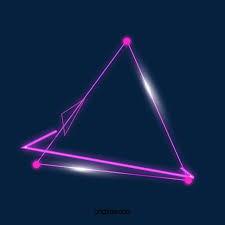 Double Triangle Purple Neon Lighting Effect Border Triangle Luminous Efficiency Geometric Png Transparent Clipart Image And Psd File For Free Download Neon Lighting Double Triangle Purple Neon
