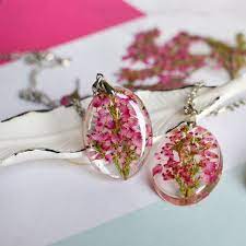 Real Flower Jewelry Pressed Flower Mother S Day Gift Etsy Flower Resin Jewelry Real Flower Jewelry Resin Jewelry