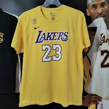 Tissu de poids moyen : Nba Nike Los Angeles Lakers 23 James Dri Fit Men T Shirt Black White Shopee Malaysia