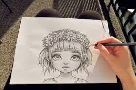 Pencil And Digital Drawings Lines Sketches Etc Art By Caroline Nyman Pretty Drawings Drawings Digital Drawing