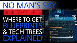 No Mans Sky Beyond Blueprints Guide Tech Trees Technology Building Crafted Trade Goods