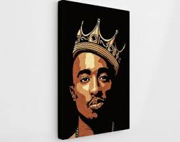 Tupac Wall Art Etsy