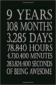3 hours = 10800 seconds Amazon Com 9 Years 108 Months 3 285 Days 78 840 Hours 4 730 400 Minutes 283 824 400 Seconds Of Being Awesome Perfect Gift Notebook For 9 Years Old Kids Cute Writing Daily Routine Journal And Hand Note 9798615518416 House Kushtian Press Books