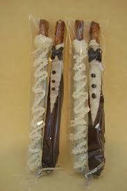 Bride And Groom Chocolate Covered Pretzel Rods Wedding Favors Bridal Shower Custom Made 14 00 Via Unique Wedding Favors Wedding Favors Bridal Shower Favors