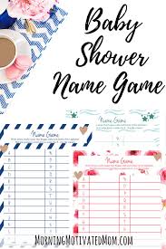 Your guests will enjoy hunting their purses to find out the items. Baby Shower Name Game Printable Morning Motivated Mom