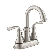 Contractors had no problems installing it. Moen Wetherly Spot Resist Brushed Nickel 2 Handle 4 In Centerset Watersense Bathroom Sink Faucet With Drain And Deck Plate Lowes Com Bathroom Sink Faucets High Arc Bathroom Faucet Bathroom Faucets