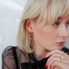 Pink Open Heart Earrings by Scream Pretty