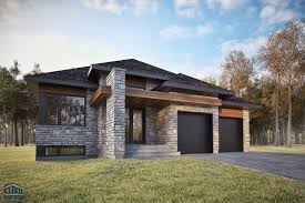 Lincoln Maison Neuve A Un Etage De Type Plain Pied Gbd Construction Modern Bungalow Exterior Bungalow Exterior Prairie Style Houses