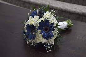 Get same day delivery on daisies in a variety of gorgeous colors, perfect for all occasions. Navy Wedding Bridal Bouquet Gerbera Daisy Roses Babies Breath Navy Wedding Flowers Daisy Wedding Flowers Wedding Bouquets