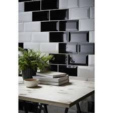 Faianta Interior Negru 20 X 10 Cm X 7 5 Mm Dreptunghiulara 0 8 Mp Goodhome Trentie Azulejos De Pared Azulejos Tipo Metro Disenos De Parrillas
