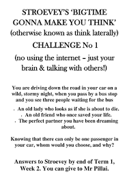 Smart, easy and fun crossword puzzles to get your day started with a smile. 20 Lateral Thinking Puzzles Teaching Resources