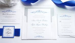 Royal Blue Wedding Invitation Sample Set Royal Blue Wedding Invitations Wedding Invitations Simple Classic Wedding Invitation Samples