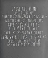 John Legend S All Of Me Song Quotes Favorite Lyrics Music Lyrics