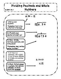 Dividing decimals by whole numbers dividing decimals by whole numbers works the same way as dividing whole numbers except, just like addition and subtraction of decimals, the decimal point must be. Dividing Decimal By Whole Numbers Interactive Notes By Abseas Tpt