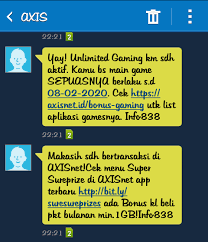 Cara cek kuota axis memang harus anda ketahui terutama bagi anda yang menggunakan kartu axis ini. Cara Tembak Kuota Axis 1gb Khusus Paket Games Gratis 2020 Klikinfo