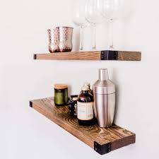Have your rustic shelf handcrafted by custommade's professional makers. Family Room Set Of 2 For Bedroom Bathroom Modern Rustic All Wood Wall Shelves Wall Mounted Wg Willow Grace Designs Floating Shelves Kitchen With Decorative Iron Corner Decor Home Kitchen