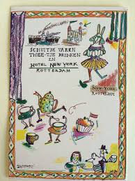 Ansichtkaart Hotel New York Met Illustraties Van Dorine De Vos New York Mets New York Hotel