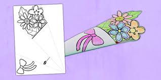 We used these tissue paper flowers on the fabric backdrop for the new floral fox party collection we just added to our shop. Paper Mother S Day Flower Bouquet Colouring Sheet