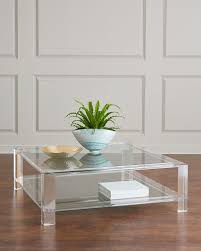 Interlude Home Landis Acrylic Coffee Table Acrylic Coffee Table Coffee Table Square Mirrored Coffee Tables