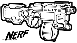 Nerf Gun Coloring Pages To Pin On Pinterest Pinsdaddy With Nerf