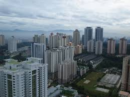 The large storefront windows allow a great amount of natural light to pour in, expanding the space while keeping it from feeling heavy. View Of Mont Kiara From The Verve Suites Kuala Lumpur Malaysia Mapio Net