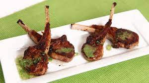 {prepare of rosemary infused oil see recipe. Grilled Lamb Chops Recipe Laura Vitale Laura In The Kitchen Episode 590 Lamb Chop Recipes Grilled Lamb Grilled Lamb Chop Recipes