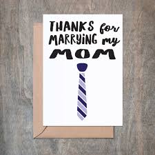 Thanks For Marrying Mom Stepfather Father S Day Card Stepfather Birthday Stepdad Dad Birthday Card Diy Father S Day Gifts For Stepdad Funny Fathers Day Card