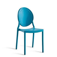 Ccf Simple Backrest Chair Home Nordic Leisure Creative Retro Plastic Chair C Color Blue Size L41cmxw46cm Minimalist Chair Plastic Chair Modern Bar Stools