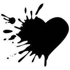 Splattered Heart Broken Heart Art Broken Heart Tattoo Heart Drawing