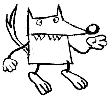 Http Storage Canalblog Com 03 67 105388 50569512 Jpg Coloriage Loup Dessin Loup Facile Loup Dessin