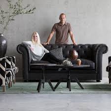 Bank Chesterfield Zwart Bruin Vintage Look Chesterfield Bank Chesterfield Bank