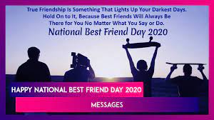 We have compiled a list of our favourite friendship quotes for you to send to those you love or. Happy National Best Friend Day 2020 Quotes Messages Wishes To Send To Your Best Pal Watch Videos From Latestly