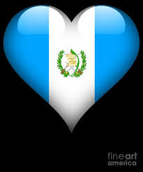 The flag of guatemala, often referred to as pabellón nacional or azul y blanco features two colors: Heart Guatemala Flag Digital Art By Jose O