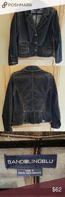 Euc Ladies Stretch Denim Jacket By Bandolinoblu Denim Jacket Jackets Stretch Denim