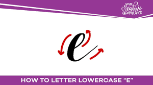 How To Letter Lowercase E Youtube See more ideas about calligraphy letters, letters, lettering.