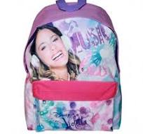 Zaino americano Violetta Music Disney Colore Rosa Bambine Asilo Tempo Libero