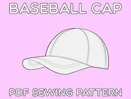 Baseball Cap Pdf Sewing Pattern One Size Etsy In 2021 Hat Patterns To Sew Cap Patterns Sewing Patterns