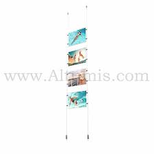 Colonne Porte Affiche A4 Horizontal Kit Cable Suspendu Sol Plafond Altumis Porte Affiche Colonnes Suspendu