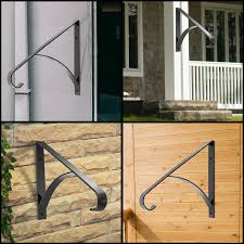 It attaches to any sturdy wall, post or column. 1 Or 2 Steps Wrought Iron Railing 18x18 Step Railing Black Iron Handrail Outdoor Handrail For