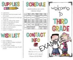 Back To School Or Meet The Teacher Brochure Editable Back To School Night School Brochure Meet The Teacher Template