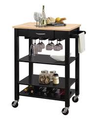 acme ottawa kitchen cart in natural