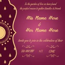 Make beautiful wedding cards online with your name. Create Wedding Invitation Card Online Free