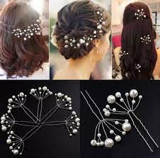 Pearl Hair Accessory Bridal Hair Accessory Head Piece Hair Clip Wedding Gift Unique Hair Pin Set Of 3 Pearl Hair Pins In 2021 Bridal Hair Accessories Flower Pearl Hair Pins Hair Accessories