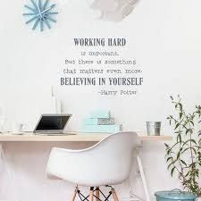 Believe In Yourself Wall Art Sticker Harry Potter Quotes Vinyl Wall Decals Wall Decals Decor
