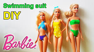 Barbie Swimsuit Diy Doll Ballon Clothing كيف نصنع مايو باربي ثوب سباحة لباربي من البالون Youtube