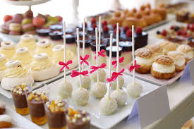 Kuchenbuffet Bei Hochzeit In 2020 Dessert Rezepte Kuchen Buffet Dessertbuffet