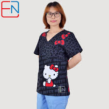 When the 1998 heart logo was introduced, the heart logo simply replaced the local logo without any major changes in packaging. Brand Heart Neck Medical Scrub Tops Surgical Scrubs Scrub Uniform 100 Print Cotton Medical Uniforms Engineered Print Piece Cut Buy At The Price Of 25 99 In Aliexpress Com Imall Com