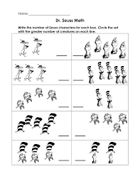 Dr Seuss Printables Math Dr Seuss Math Kindergarten Dr Seuss Math Dr Seuss Kindergarten
